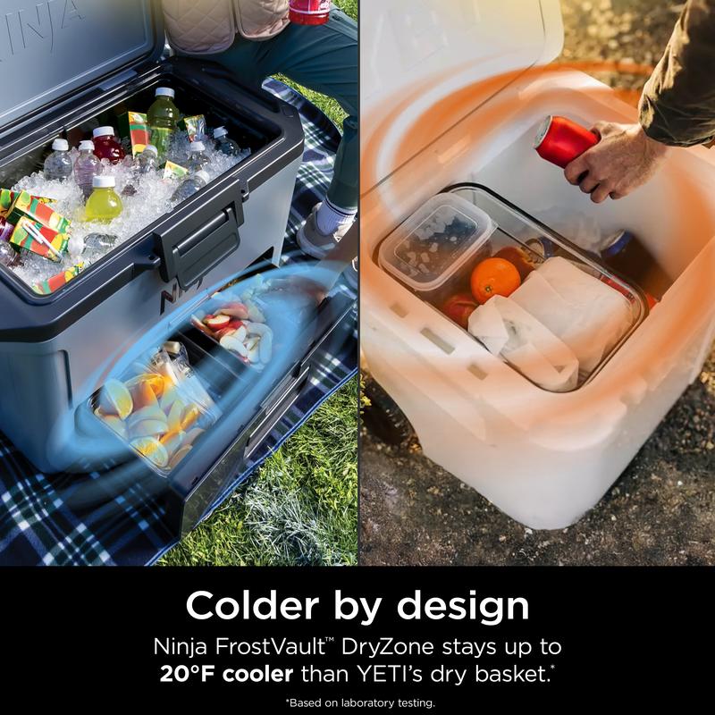 FrostVault 50qt Hard Cooler with Cold Dry Zone 