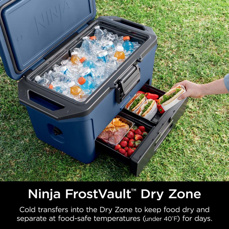 FrostVault 50qt Hard Cooler with Cold Dry Zone 