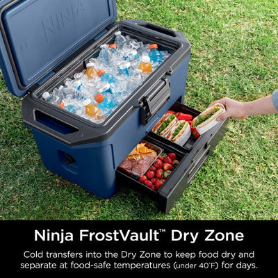 FrostVault 50qt Hard Cooler with Cold Dry Zone 