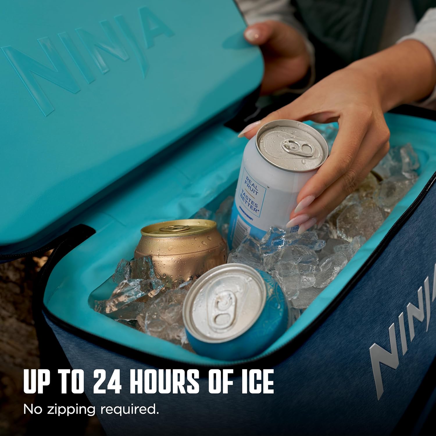 Outdoor FrostVault 36-Can Backpack Soft Cooler with Cold Dry Zone