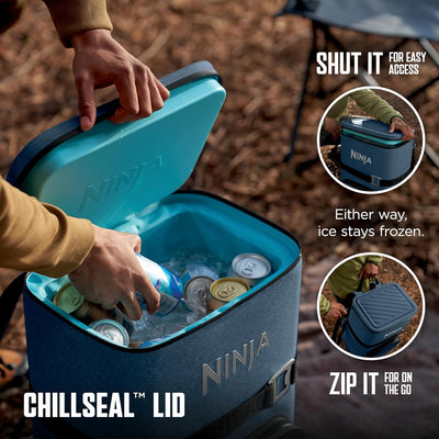Outdoor FrostVault 36-Can Backpack Soft Cooler with Cold Dry Zone