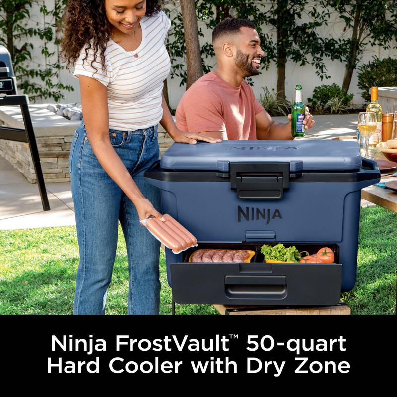 FrostVault 50qt Hard Cooler with Cold Dry Zone 