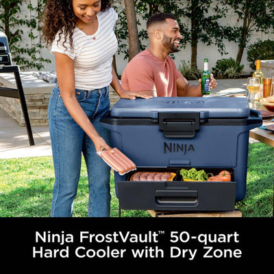 FrostVault 50qt Hard Cooler with Cold Dry Zone 